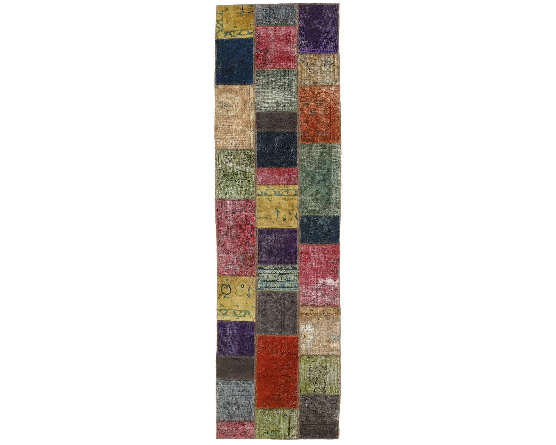 Vintage Patchwork orientalisk matta 82 x 311 cm