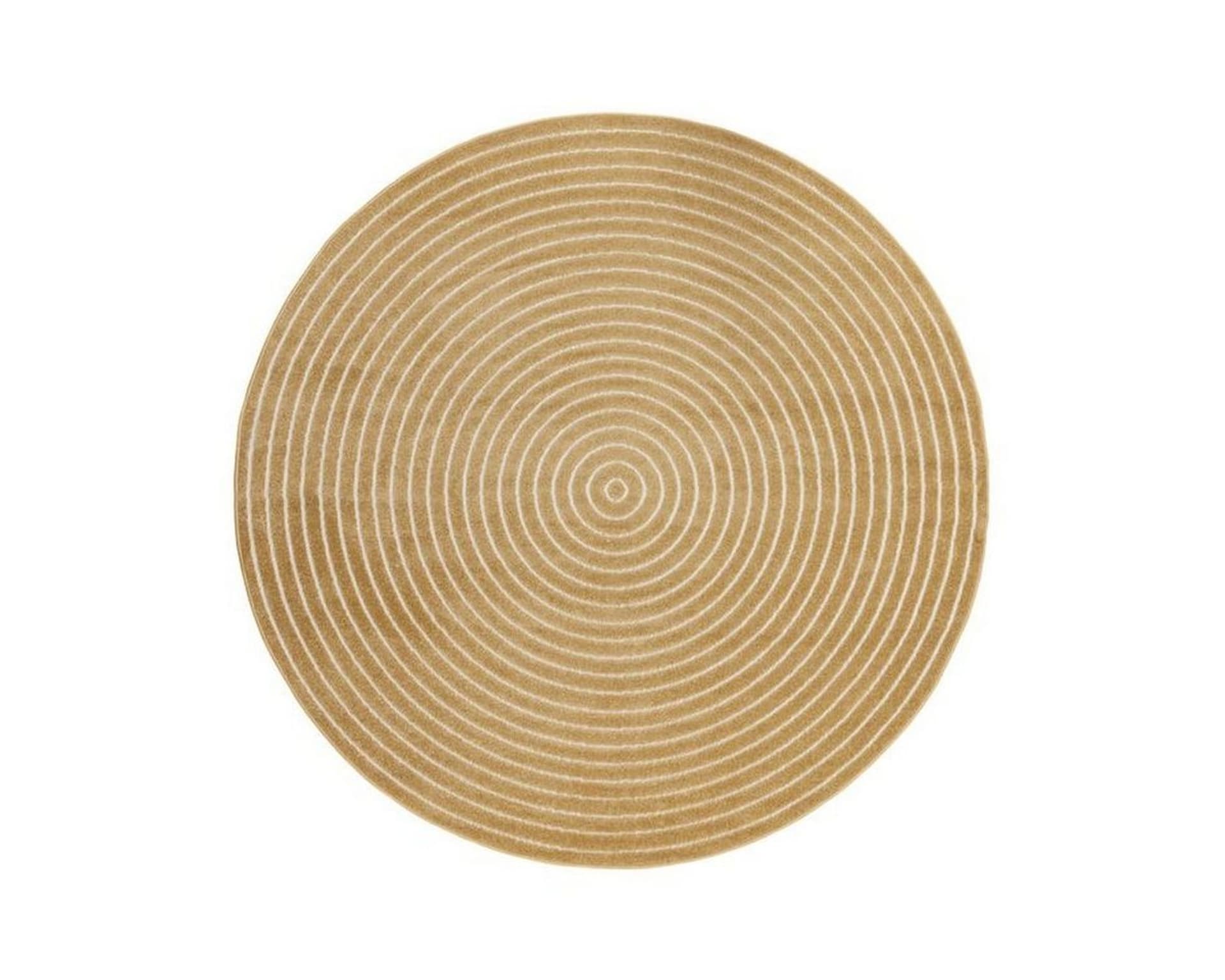 KM Home Hawaii Circle matta ø 240 cm gul