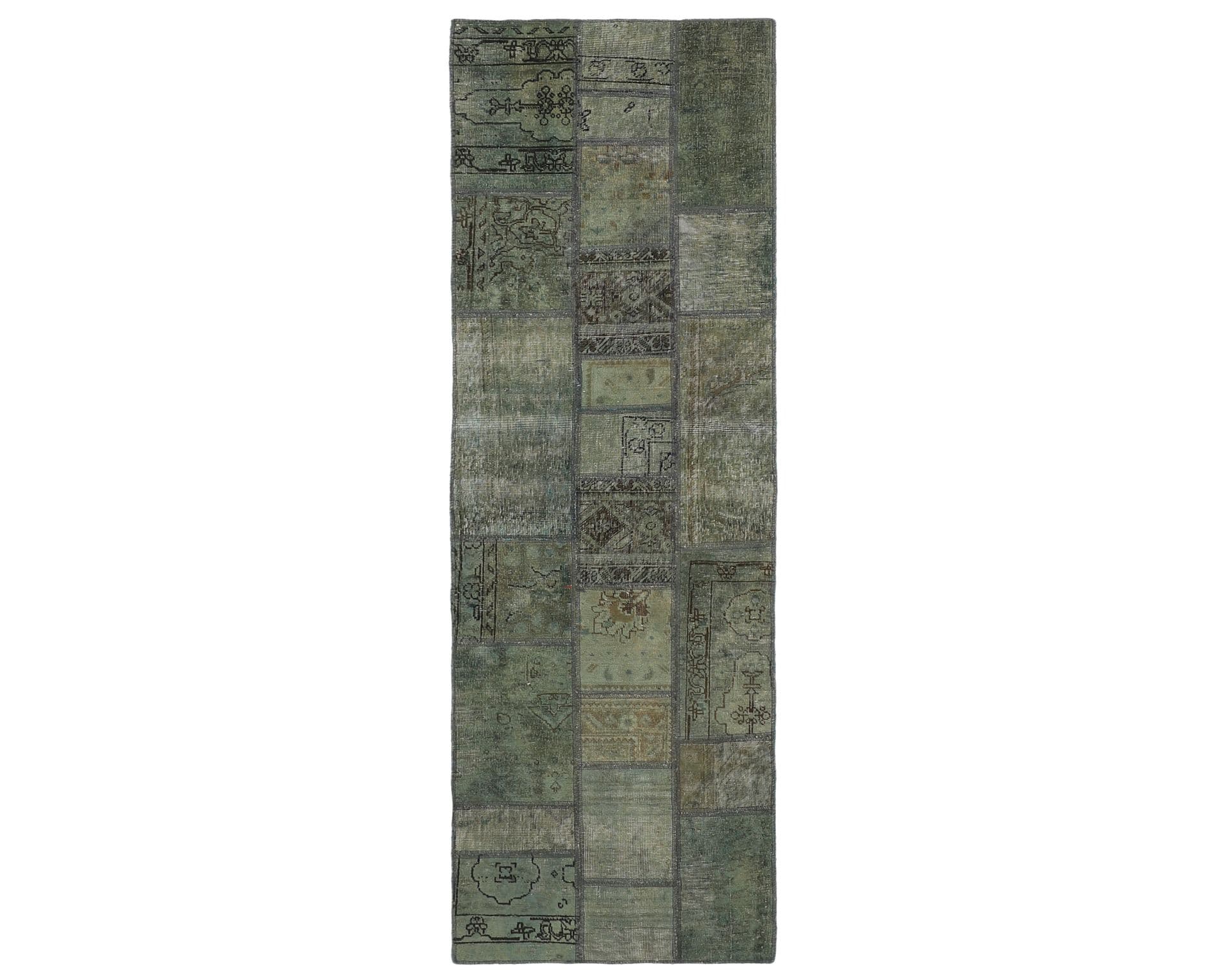 Vintage Patchwork orientalisk matta 78 x 255 cm
