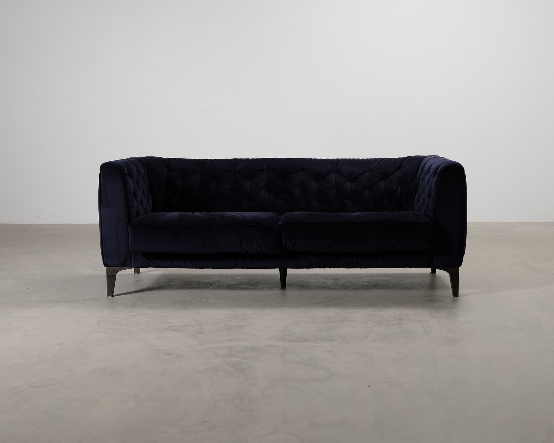 Natuzzi 2,5-sits soffa mörkblå