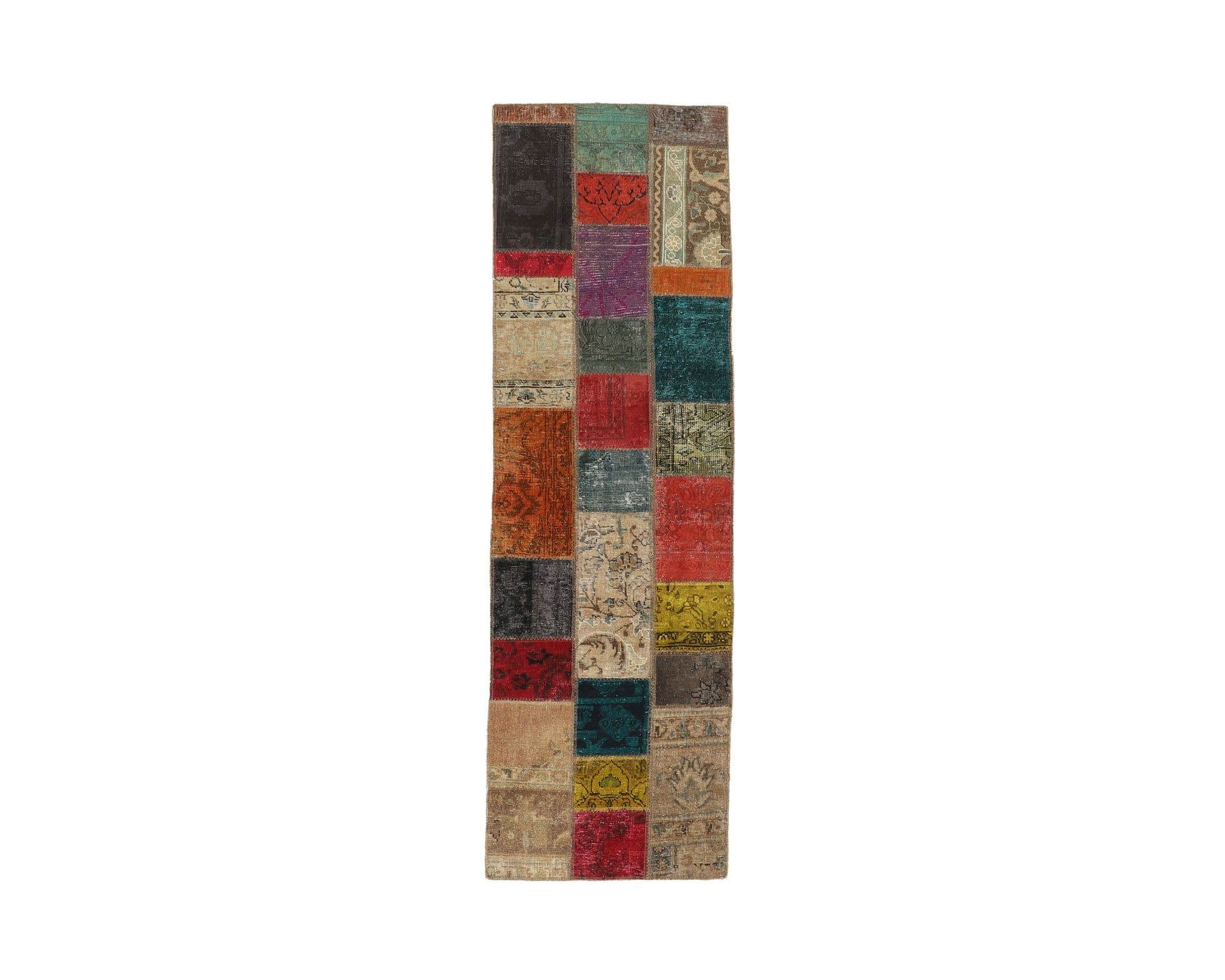 Vintage Patchwork orientalisk matta 77 x 256 cm