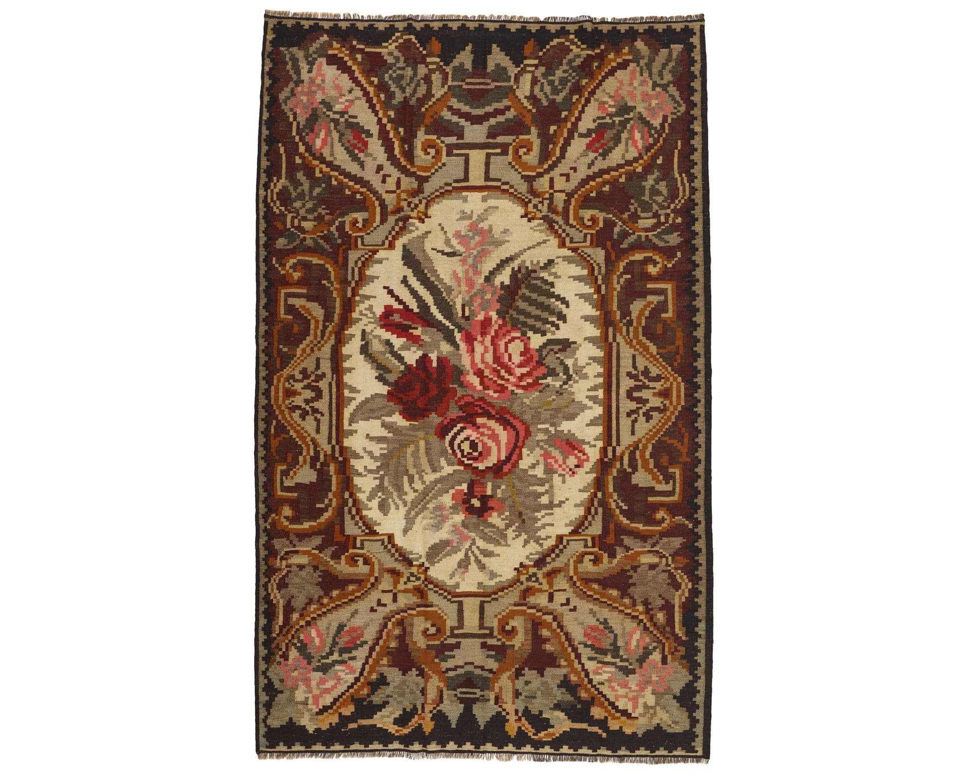 Rose Kelim orientalisk matta 183 x 297 cm