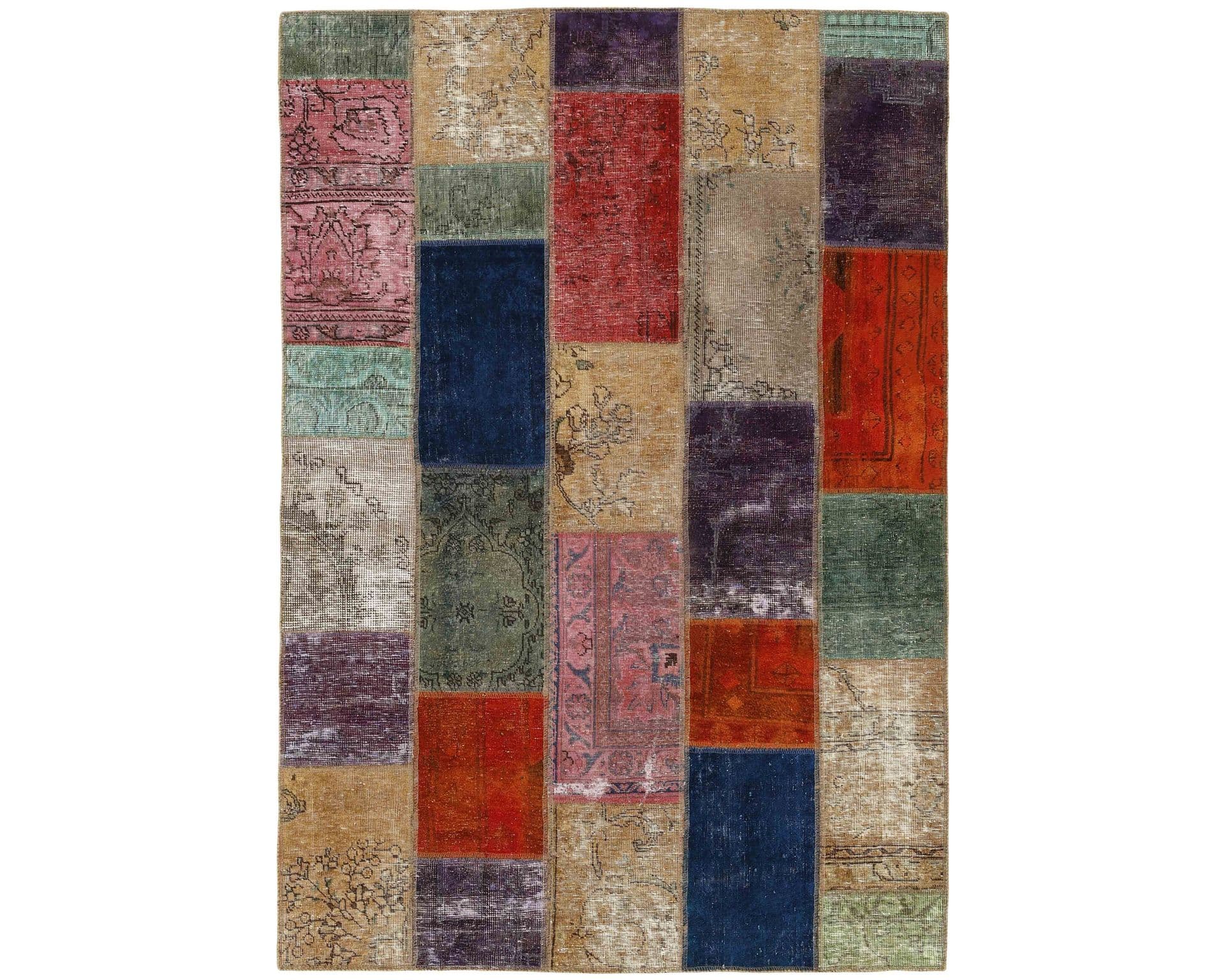 Vintage Patchwork orientalisk matta 143 x 206 cm