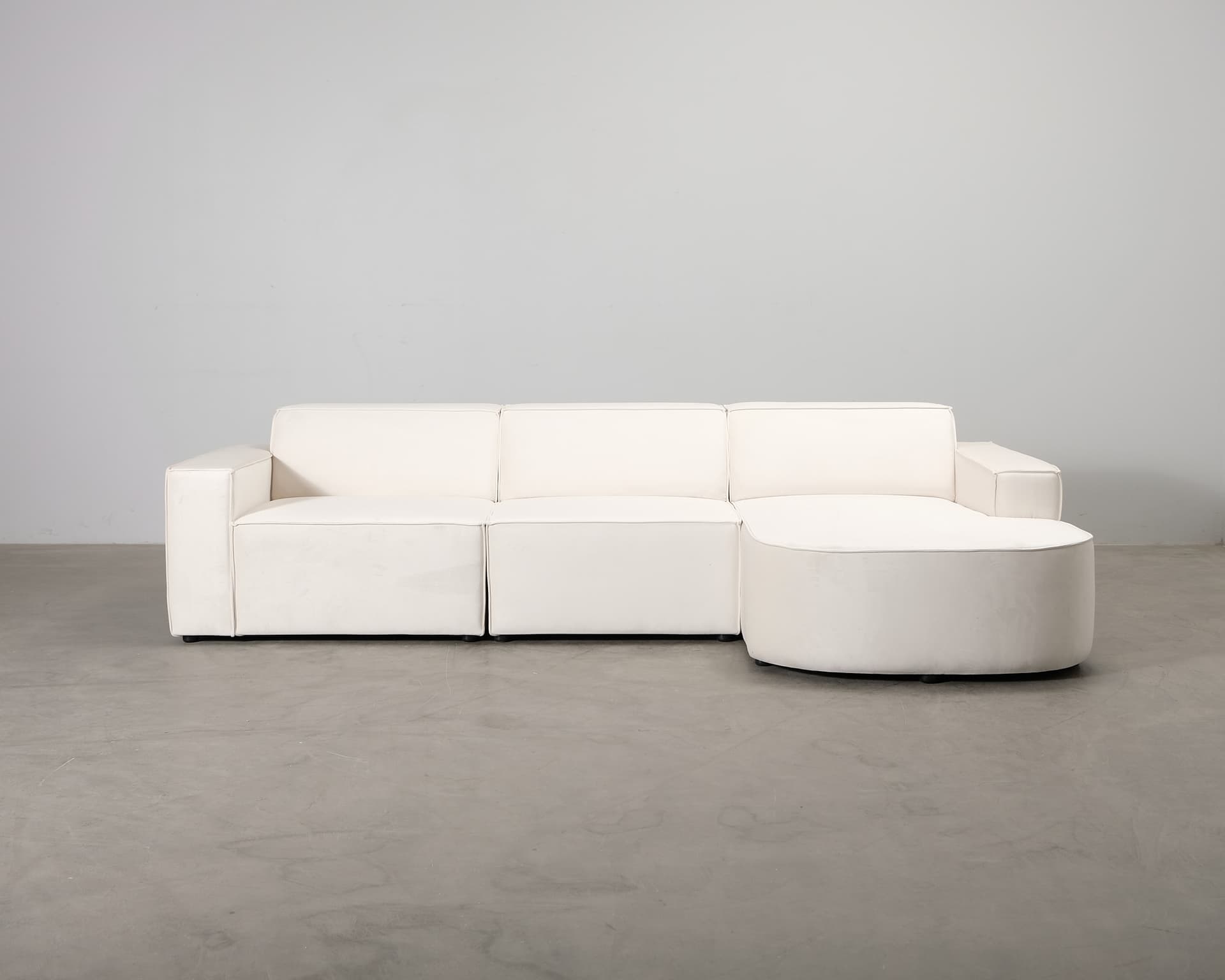 Micadoni Jodie 4-sits divansoffa ljusbeige