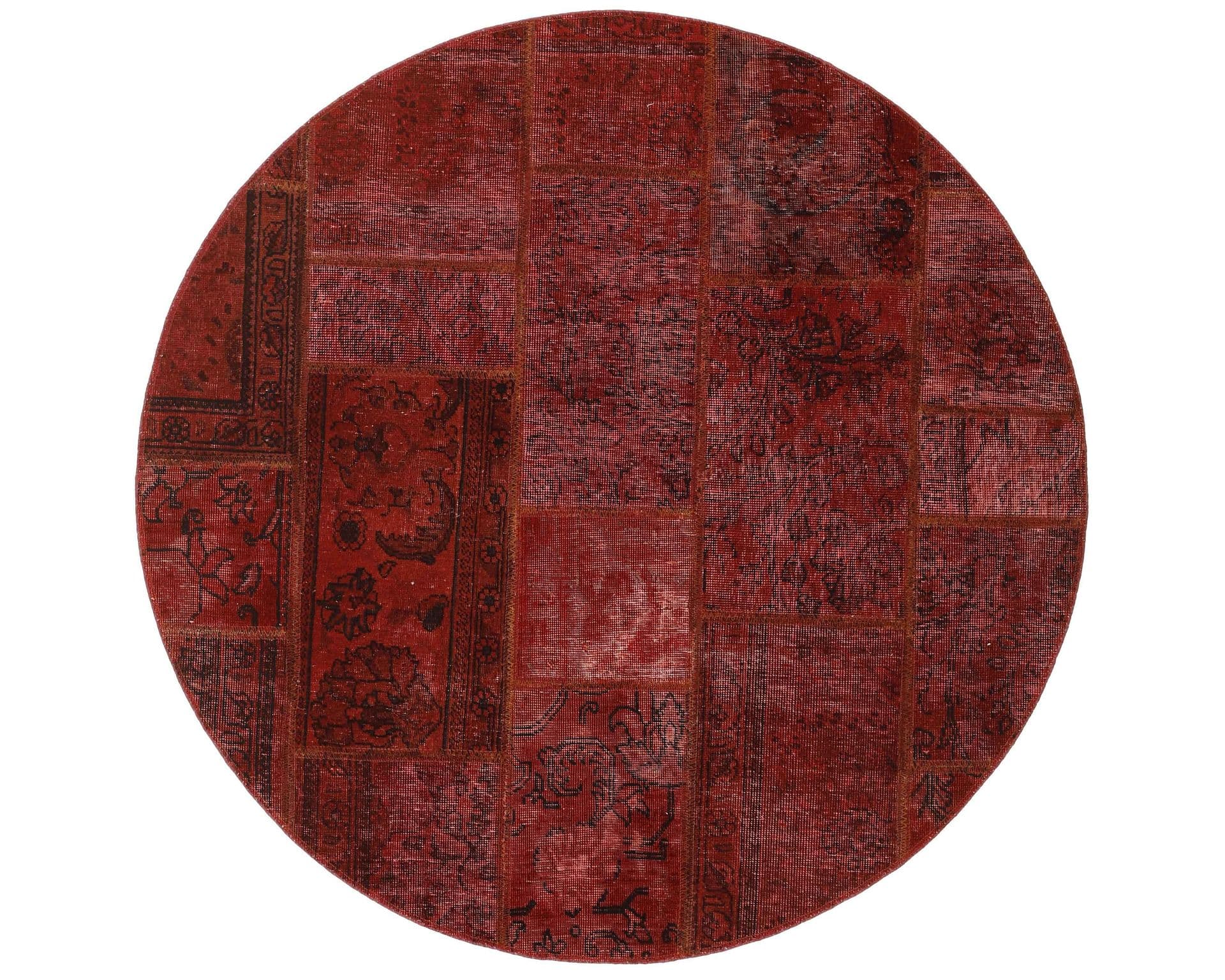 Vintage Patchwork orientalisk matta ø 150 cm