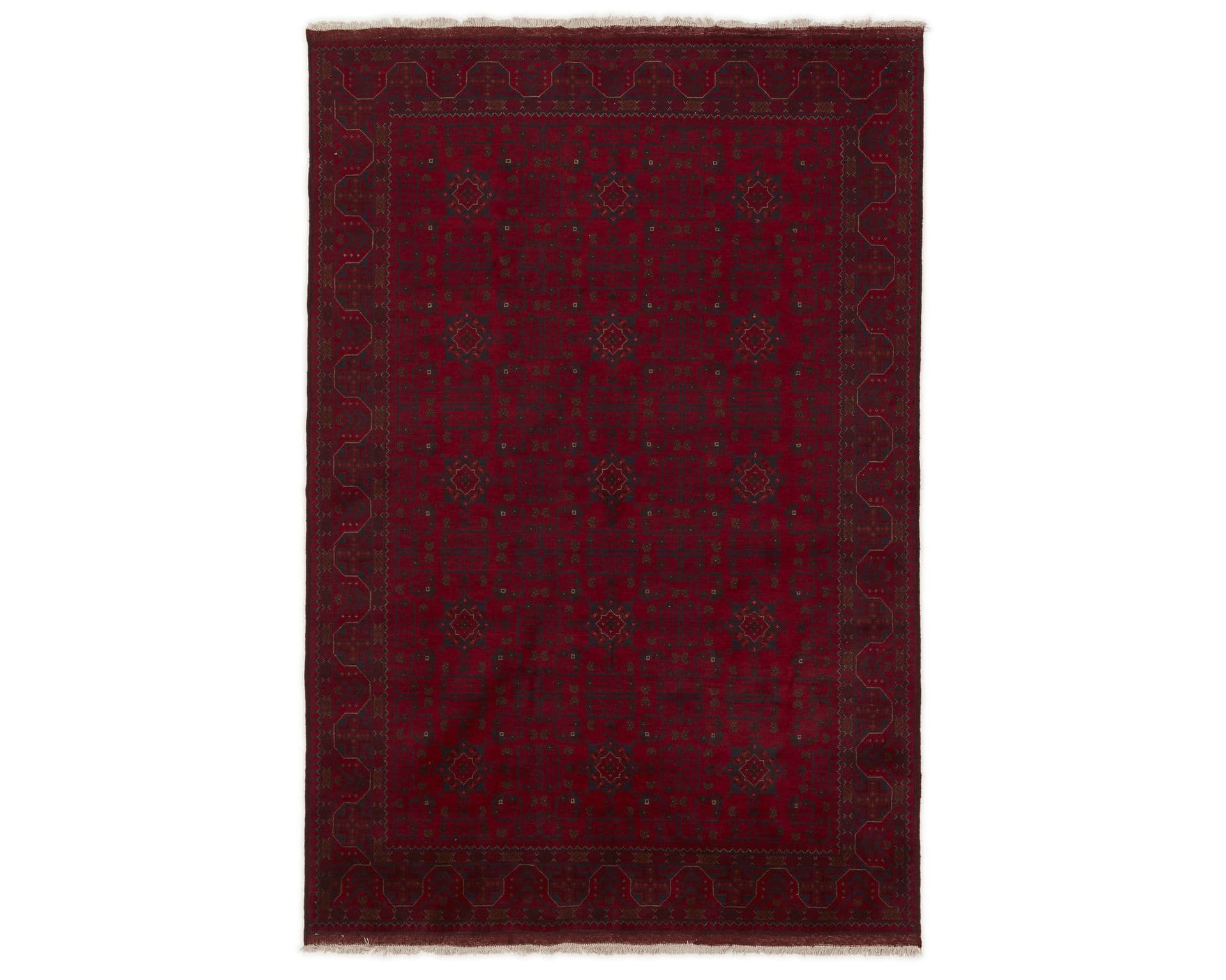 Old Afghan orientalisk matta 194 x 287 cm