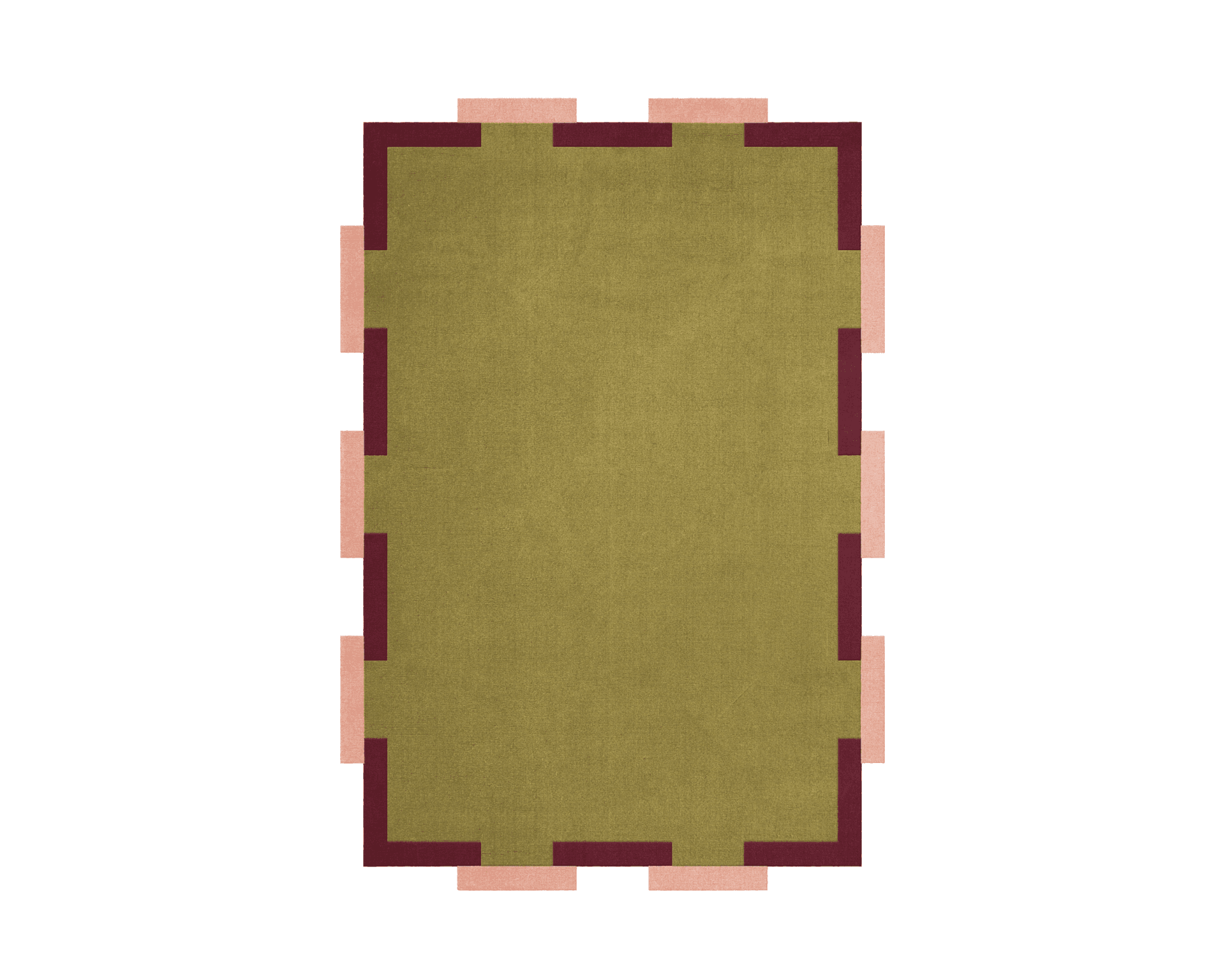 Layered Teklan Fregio ullmatta 255 x 350 cm Olive Blush