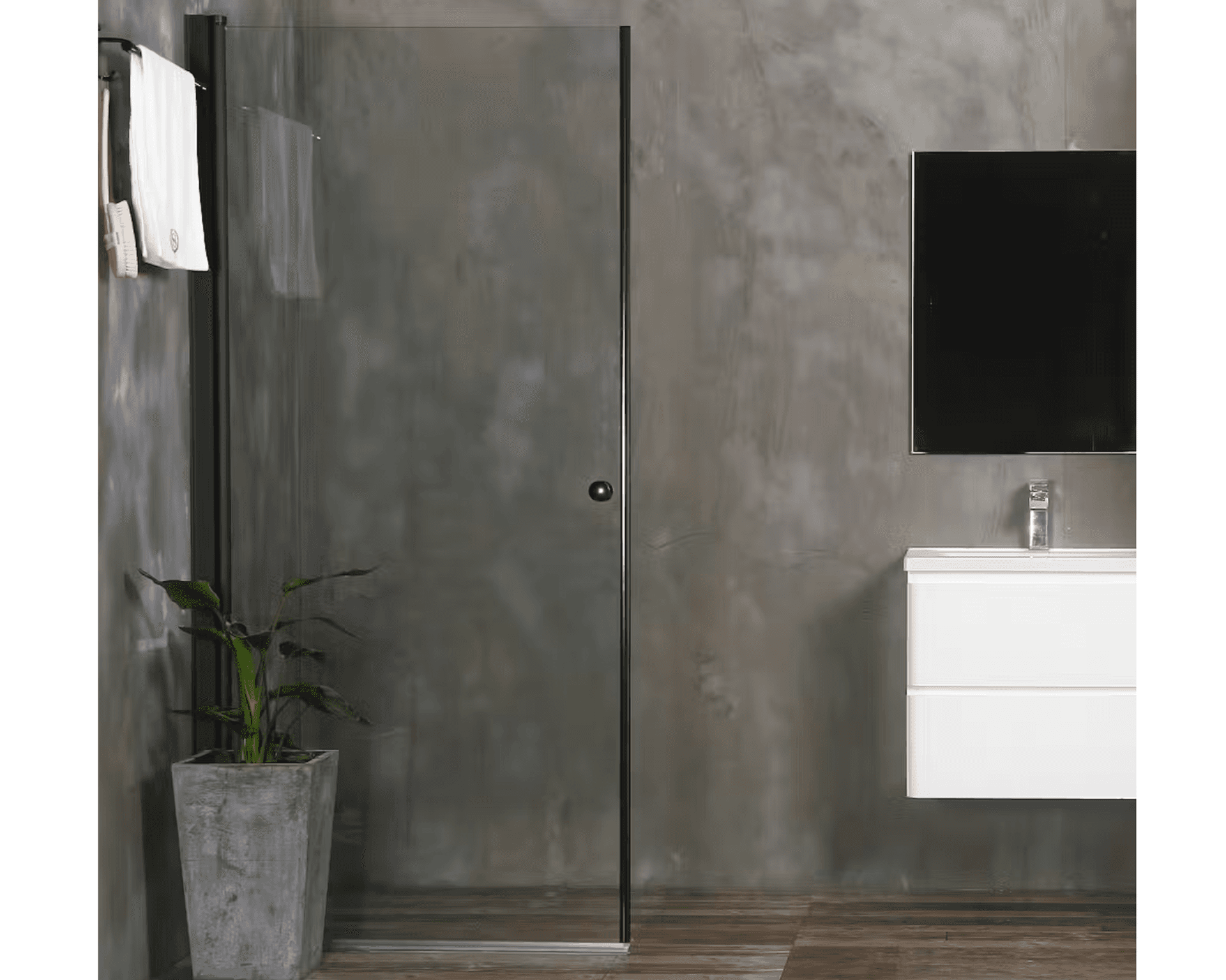 Bathlife duschdörr svart