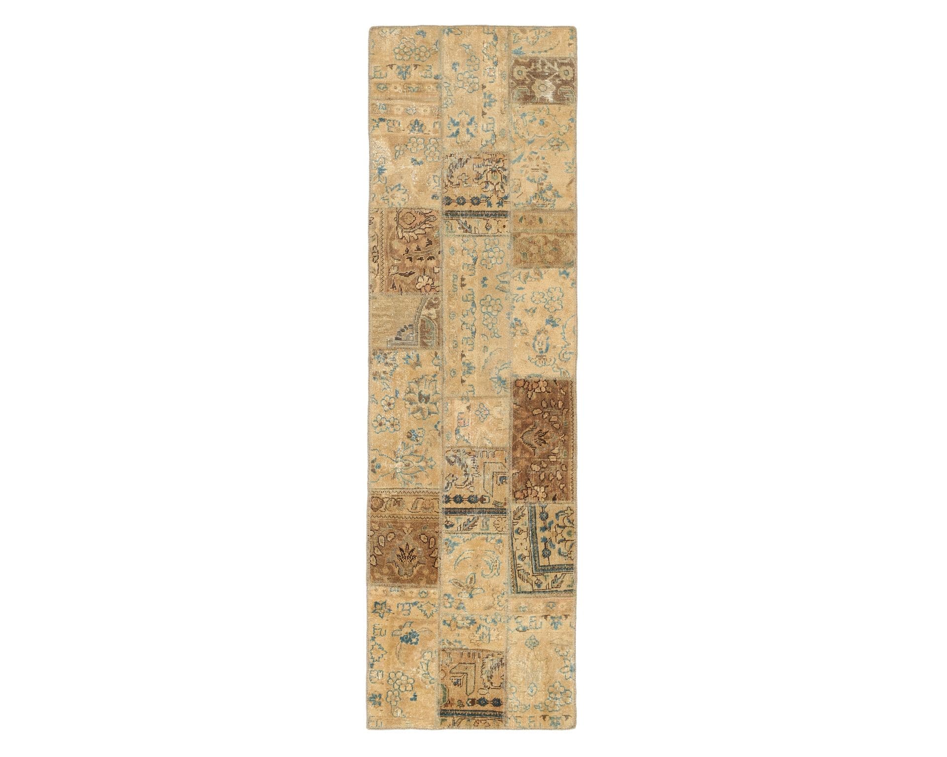 Vintage Patchwork orientalisk matta 75 x 251 cm