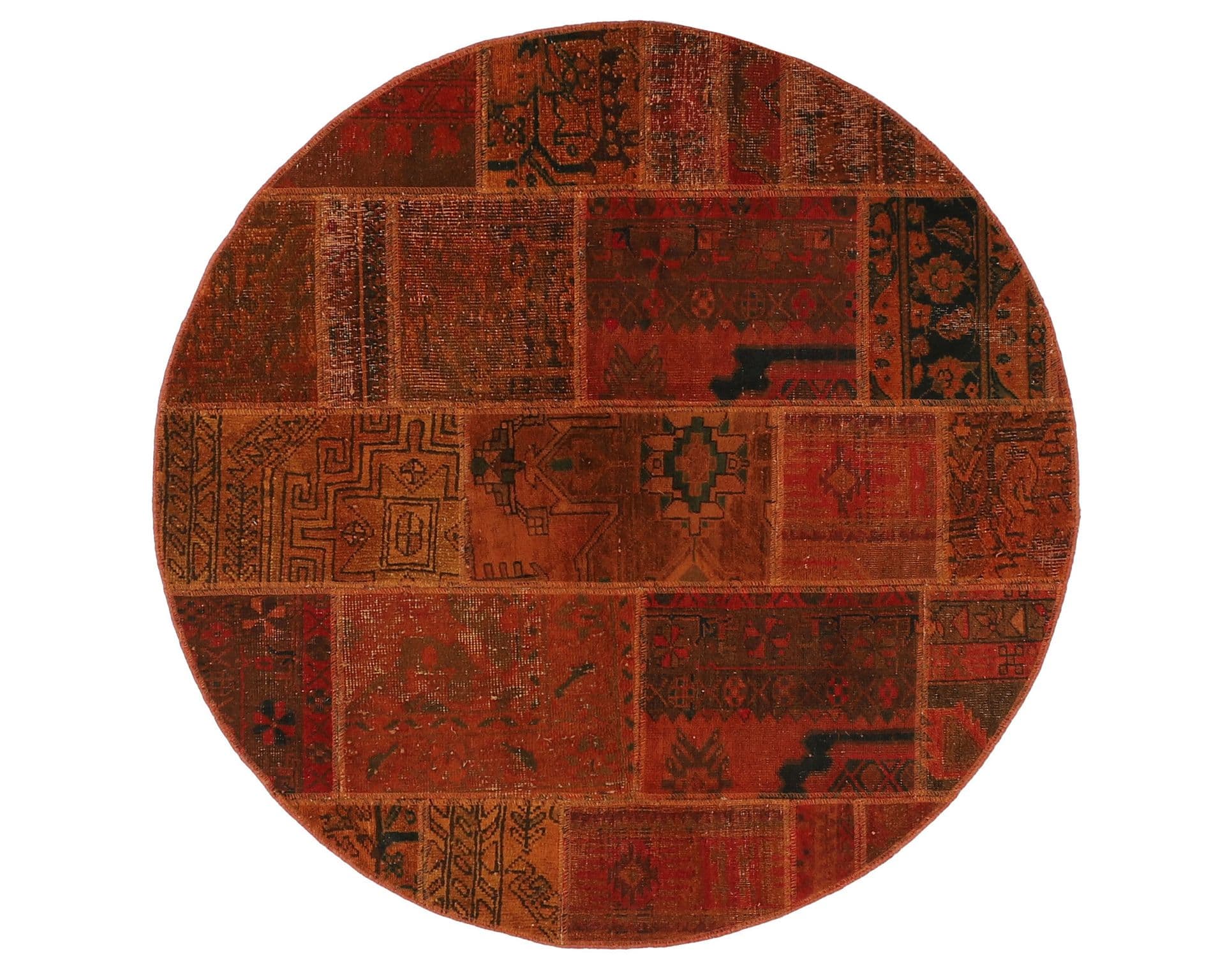 Vintage Patchwork orientalisk matta 150 x 150 cm