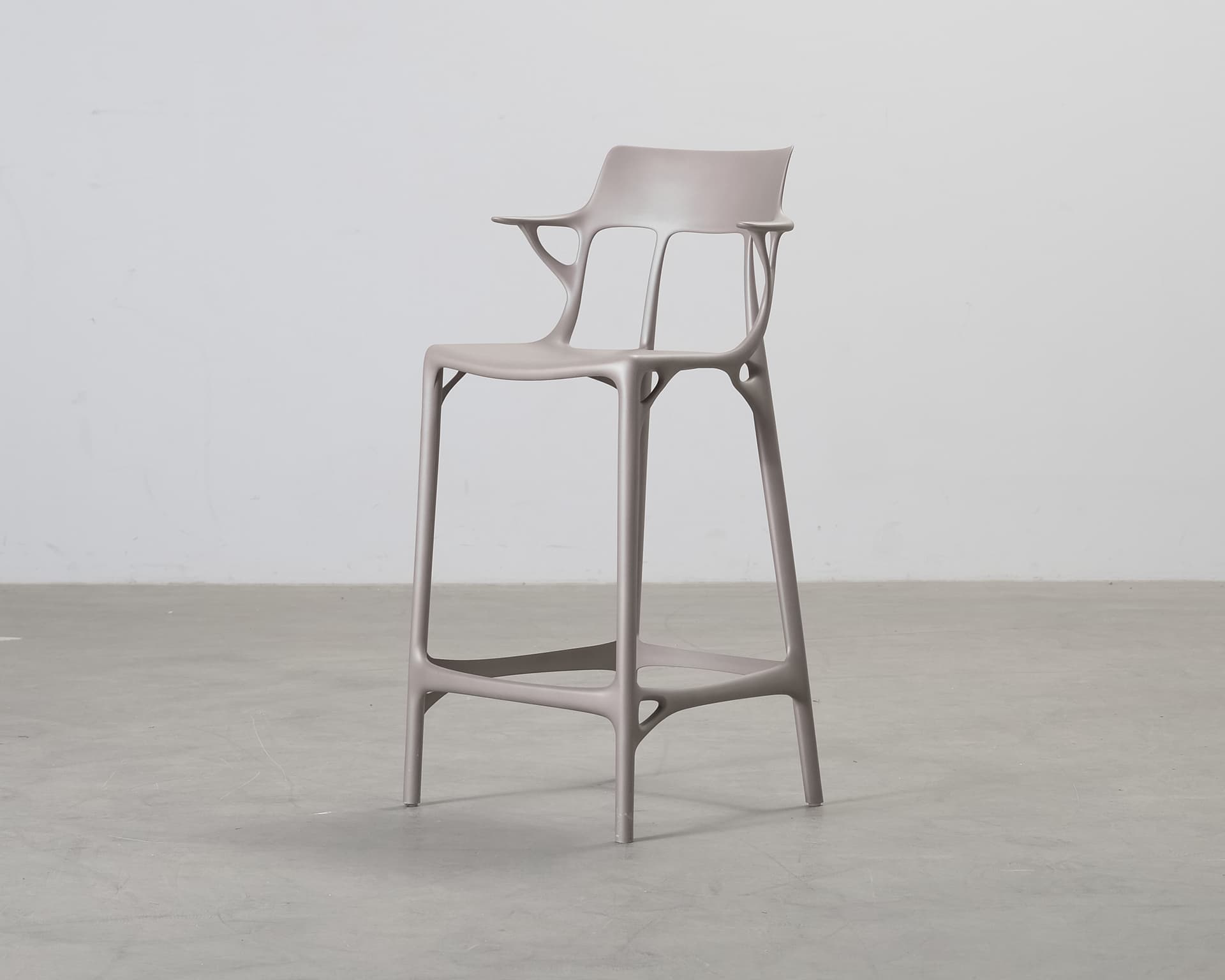 Kartell A.I. Recycled barstol grå