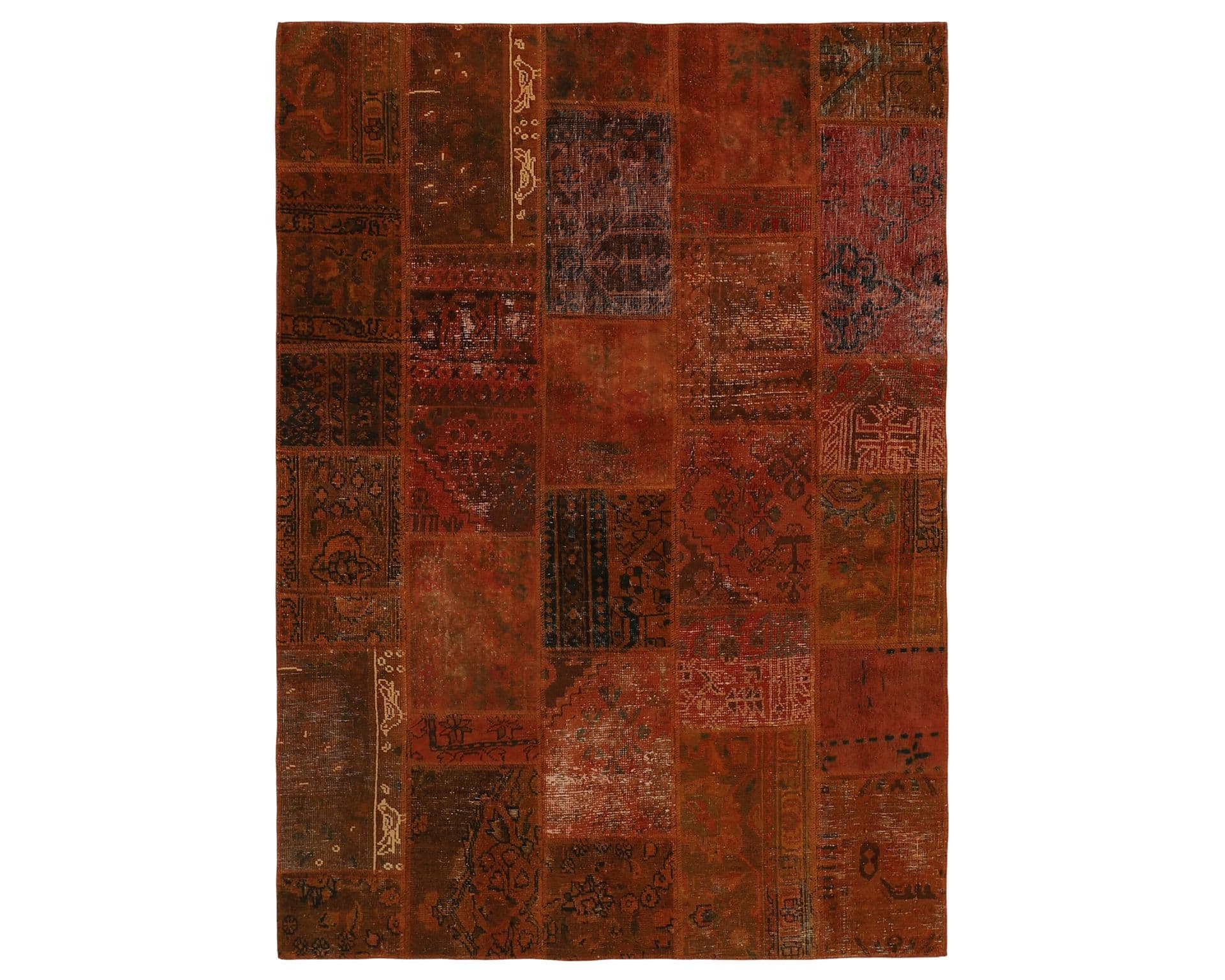 Vintage Patchwork orientalisk matta 143 x 200 cm