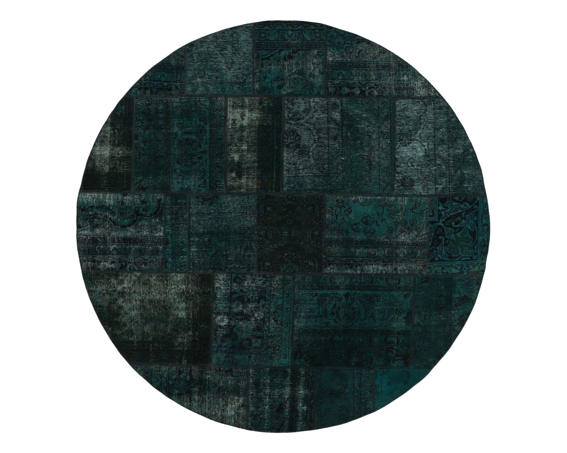 Vintage Patchwork orientalisk matta ø 250 cm
