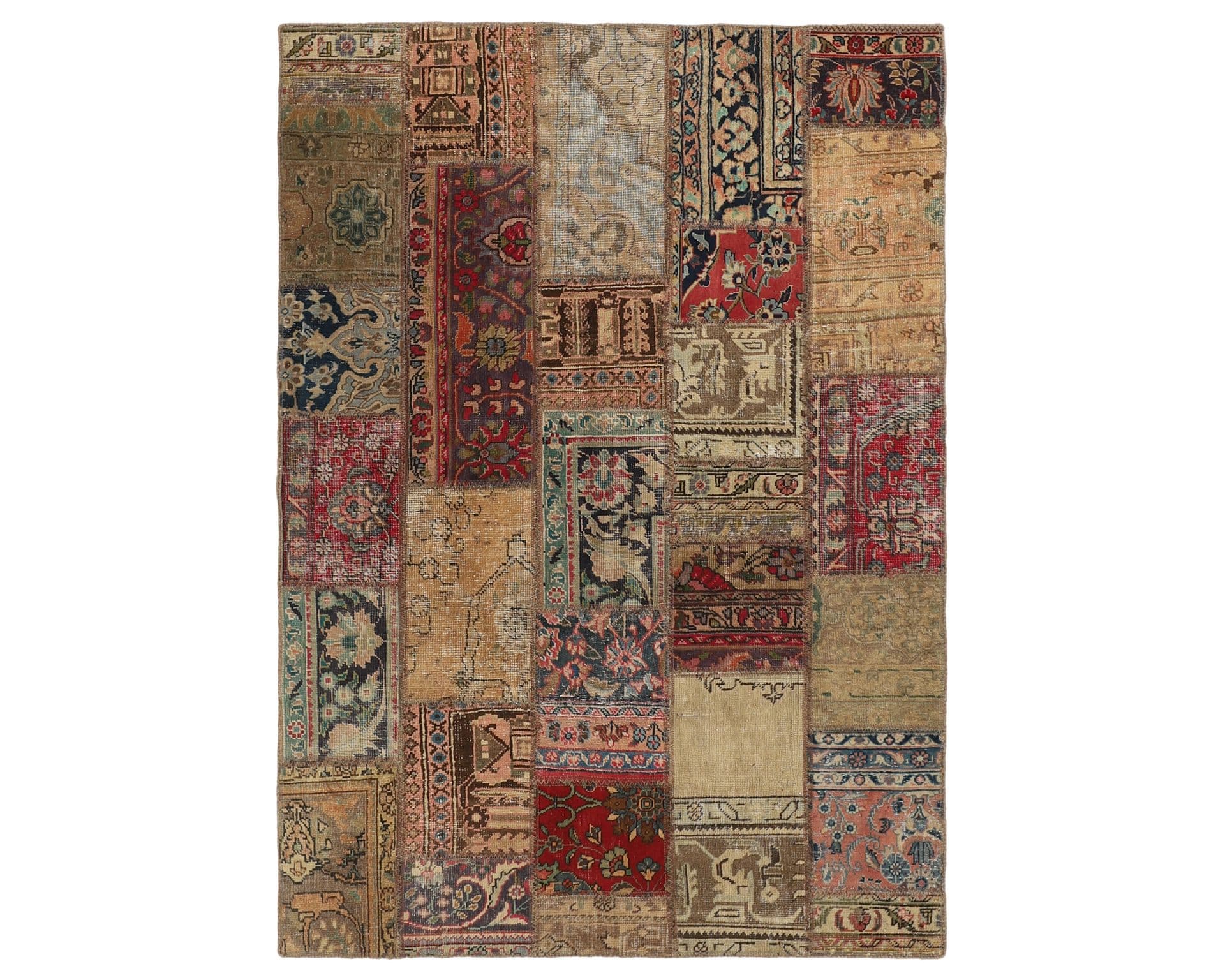 Vintage Patchwork orientalisk matta 146 x 204 cm