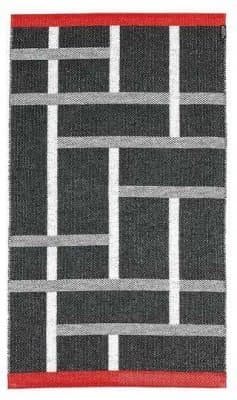 Plastmattor - Horredsmattan Black & White Ask (Storlek: 80 x 280 cm)