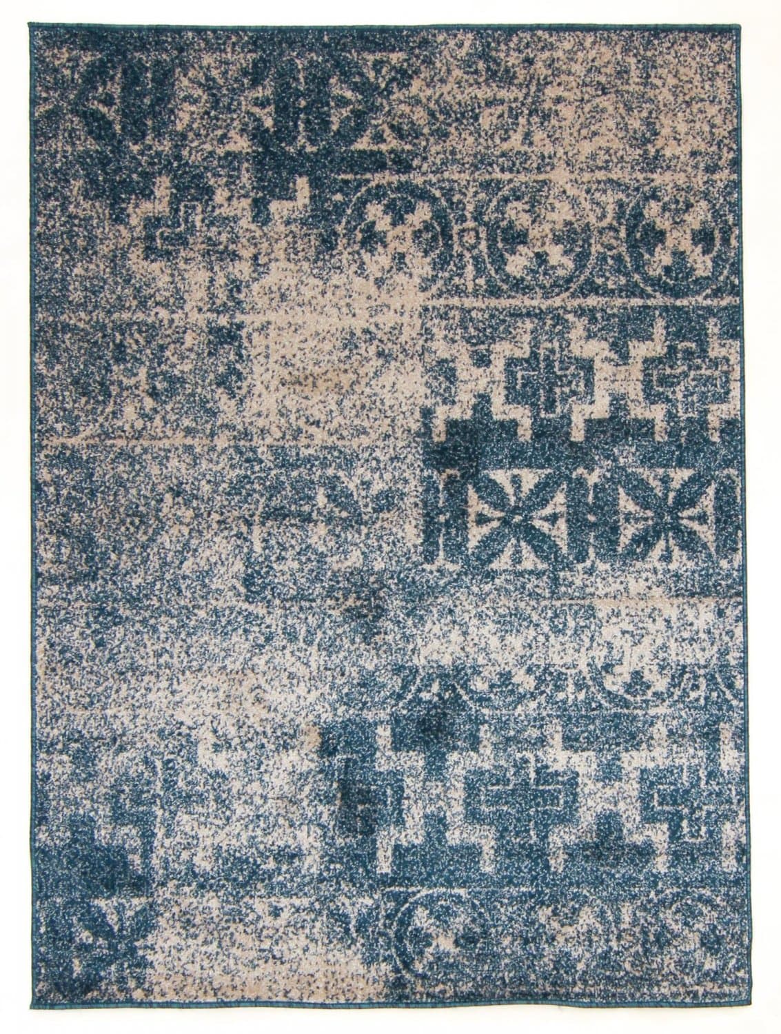 Wiltonmatta - Giana (blå) (Storlek: 190 x 270 cm)