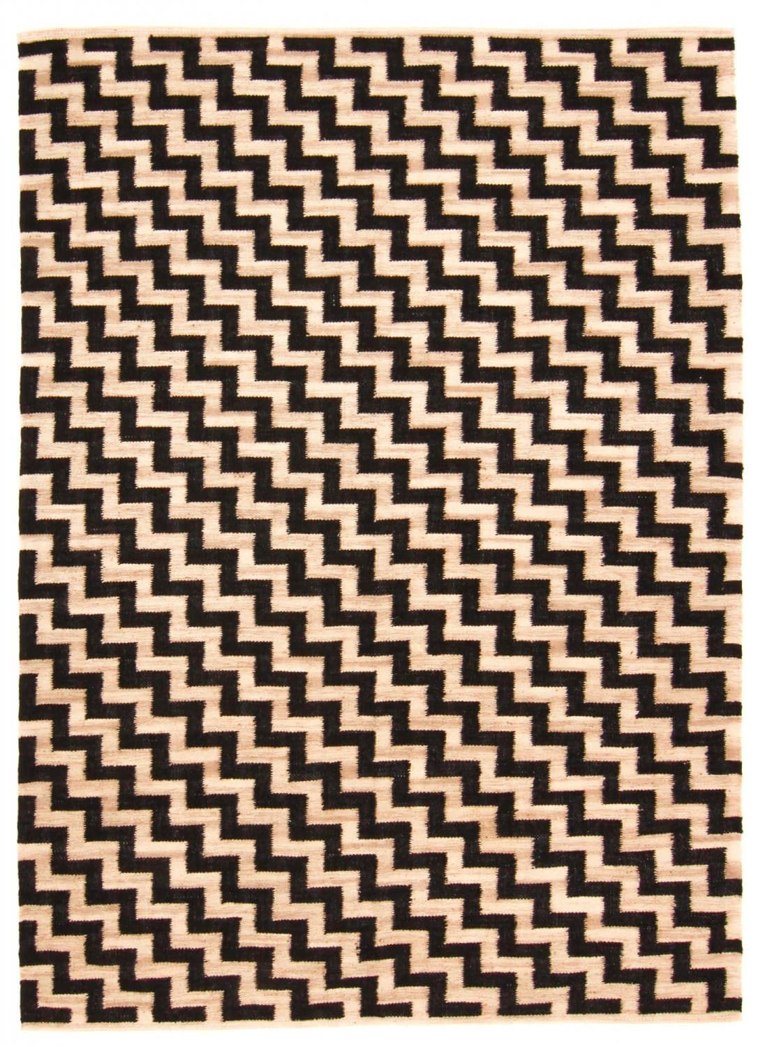 Jutematta - Cabana (beige/svart) (Storlek: 60 x 120 cm)