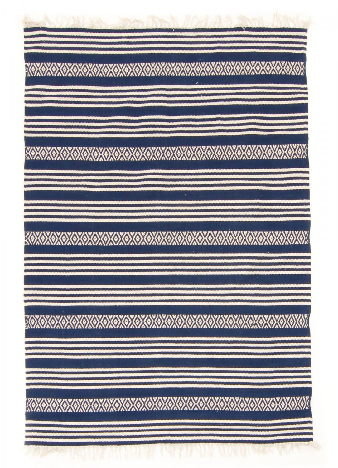 Trasmatta - Ystad (blå) (Storlek: 140 x 200 cm)