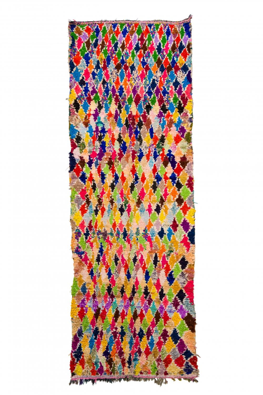 Marockansk Boucherouite-matta 120 x 335 cm (Storlek: 120 x 335 cm)