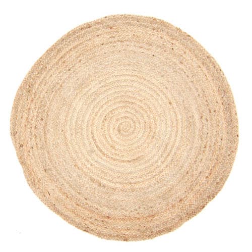 Runda mattor - Flätan (jute) (Storlek: Ø 200 cm)