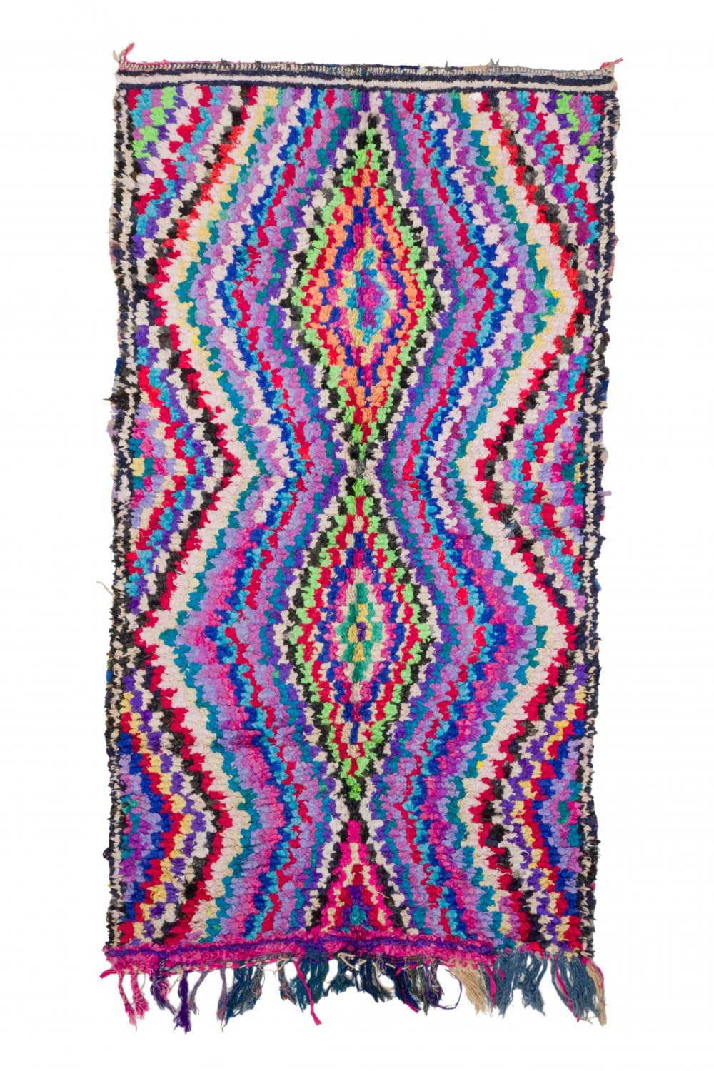 Marockansk Boucherouite-matta 270 x 145 cm (Storlek: 270 x 145 cm)