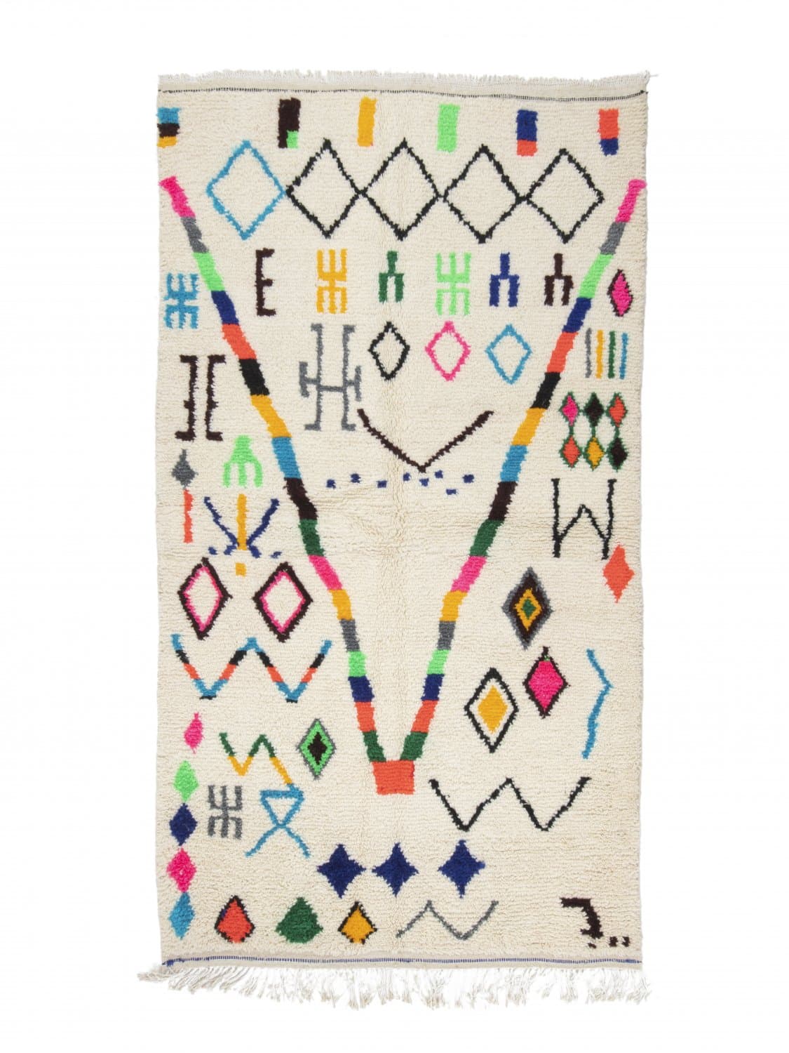 Kelimmatta Marockansk Azilal 250 x 140 cm (Storlek: 250 x 140 cm)