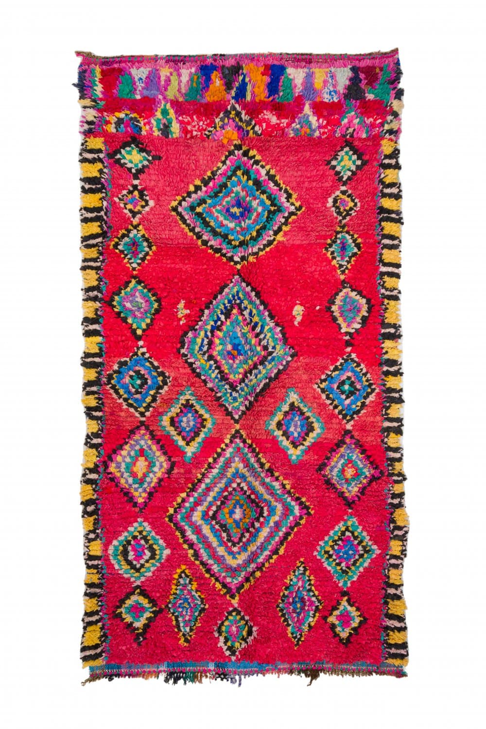 Marockansk Boucherouite-matta 290 x 140 cm (Storlek: 290 x 140 cm)
