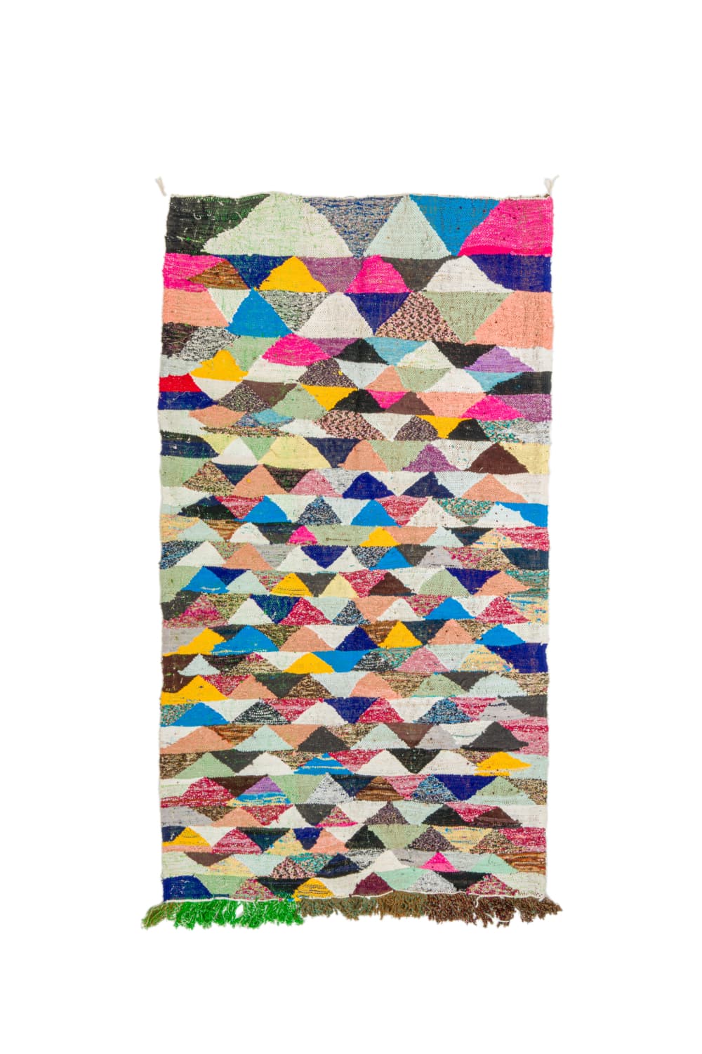 Marockansk Boucherouite-matta 125 x 225 cm (Storlek: 125 x 225 cm)