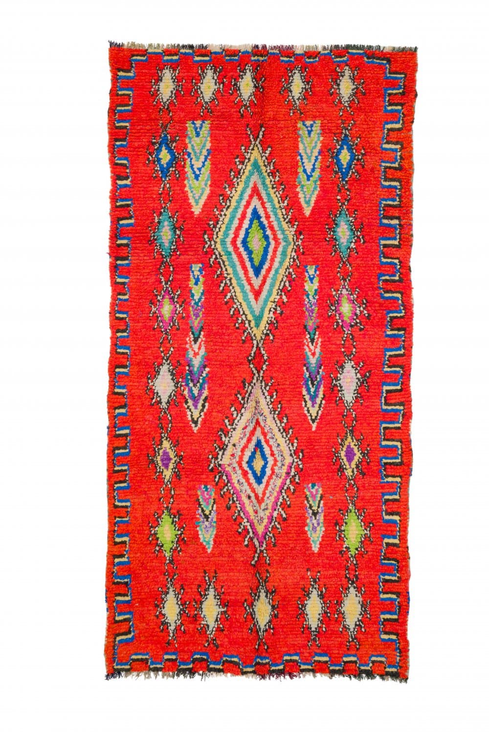Marockansk Boucherouite-matta 285 x 135 cm (Storlek: 285 x 135 cm)