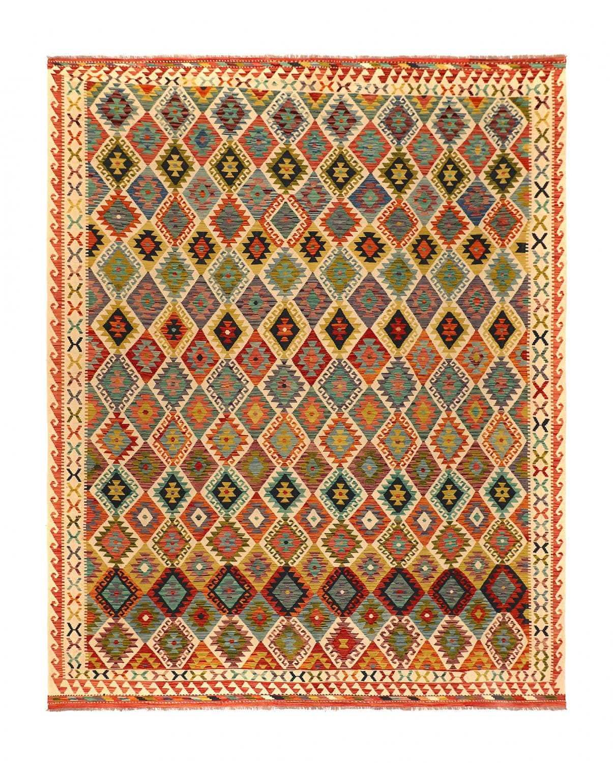 Orientalisk kelimmatta 394 x 309 cm (Storlek: 394 x 309 cm)