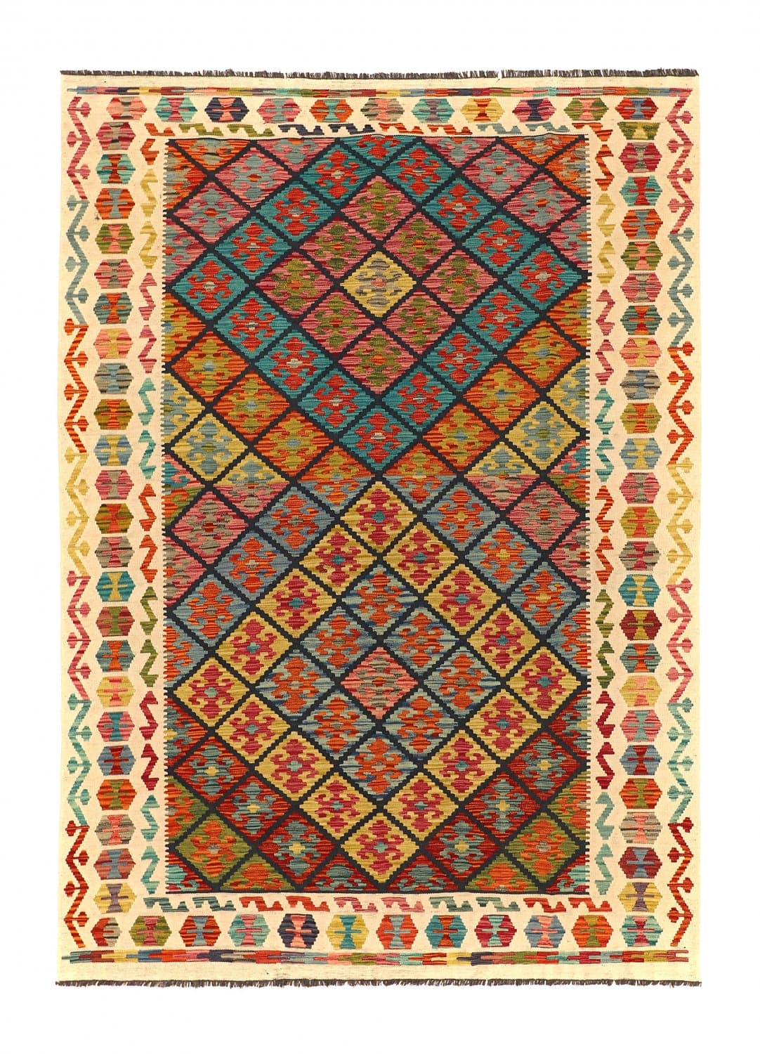 Orientalisk kelimmatta 257 x 184 cm (Storlek: 257 x 184 cm)
