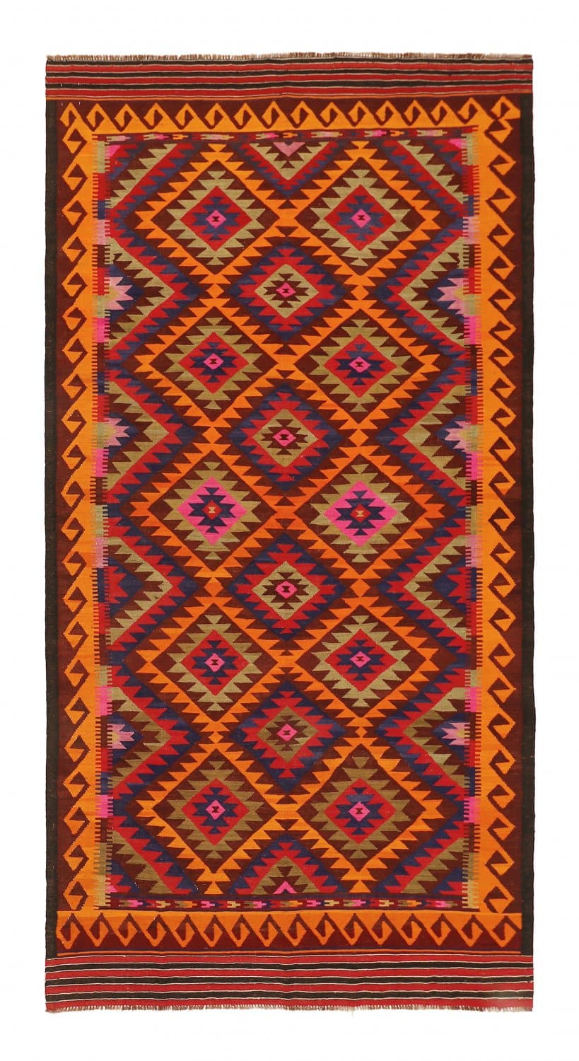 Orientalisk kelimmatta 349 x 175 cm (Storlek: 349 x 175 cm)