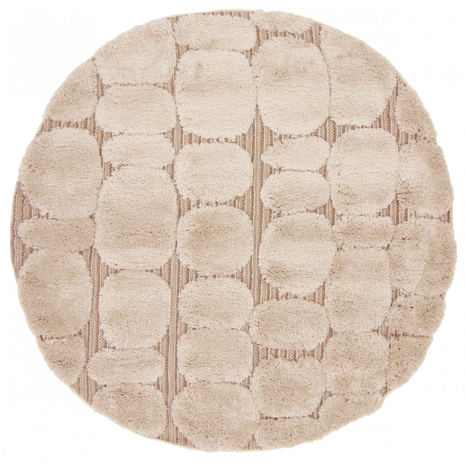 Runda mattor - Fondi (beige) (Storlek: Ø 240 cm)