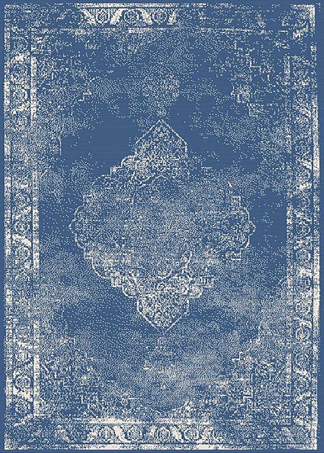 Inomhus- utomhusmatta - Brussels Weave (blå) (Storlek: 200 x 290 cm)