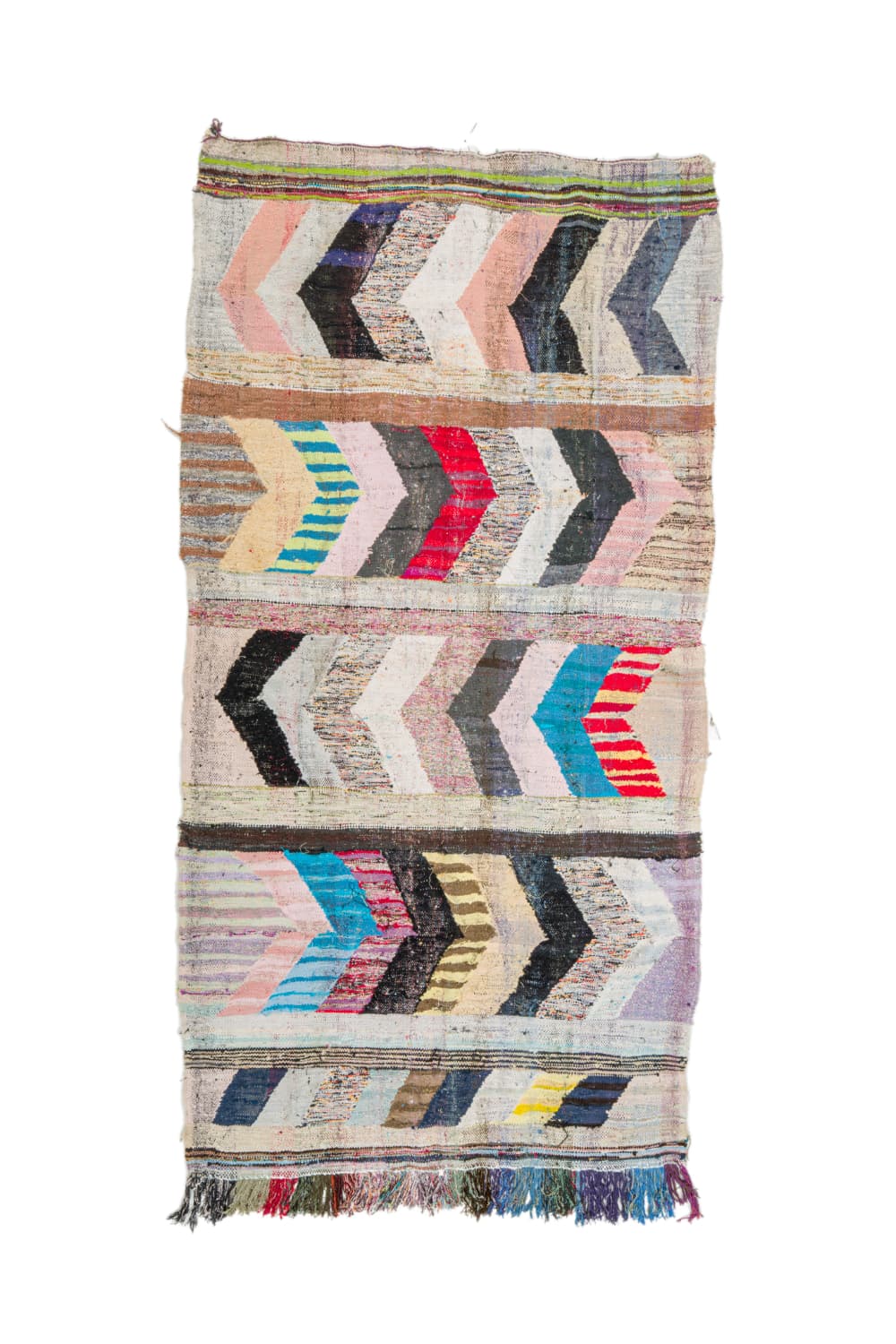 Marockansk Boucherouite-matta 155 x 305 cm (Storlek: 155 x 305 cm)