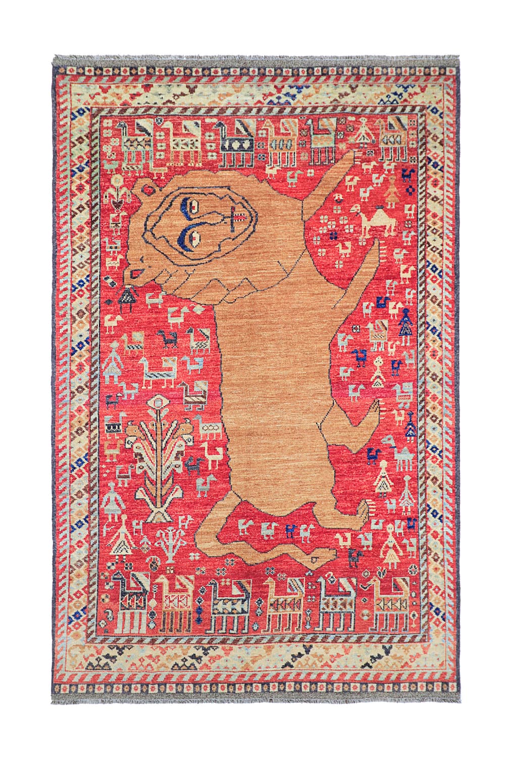 Orientalisk Matta - Tribal Hand Knotted - 162 x 272 cm (Storlek: 162 x 272 cm)