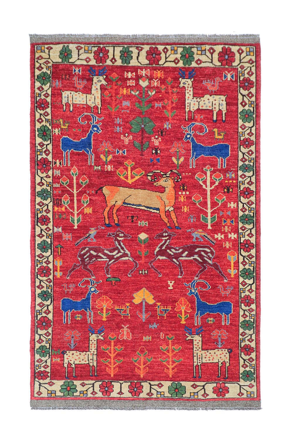 Orientalisk Matta - Tribal Hand Knotted - 158 x 239 cm (Storlek: 158 x 239 cm)