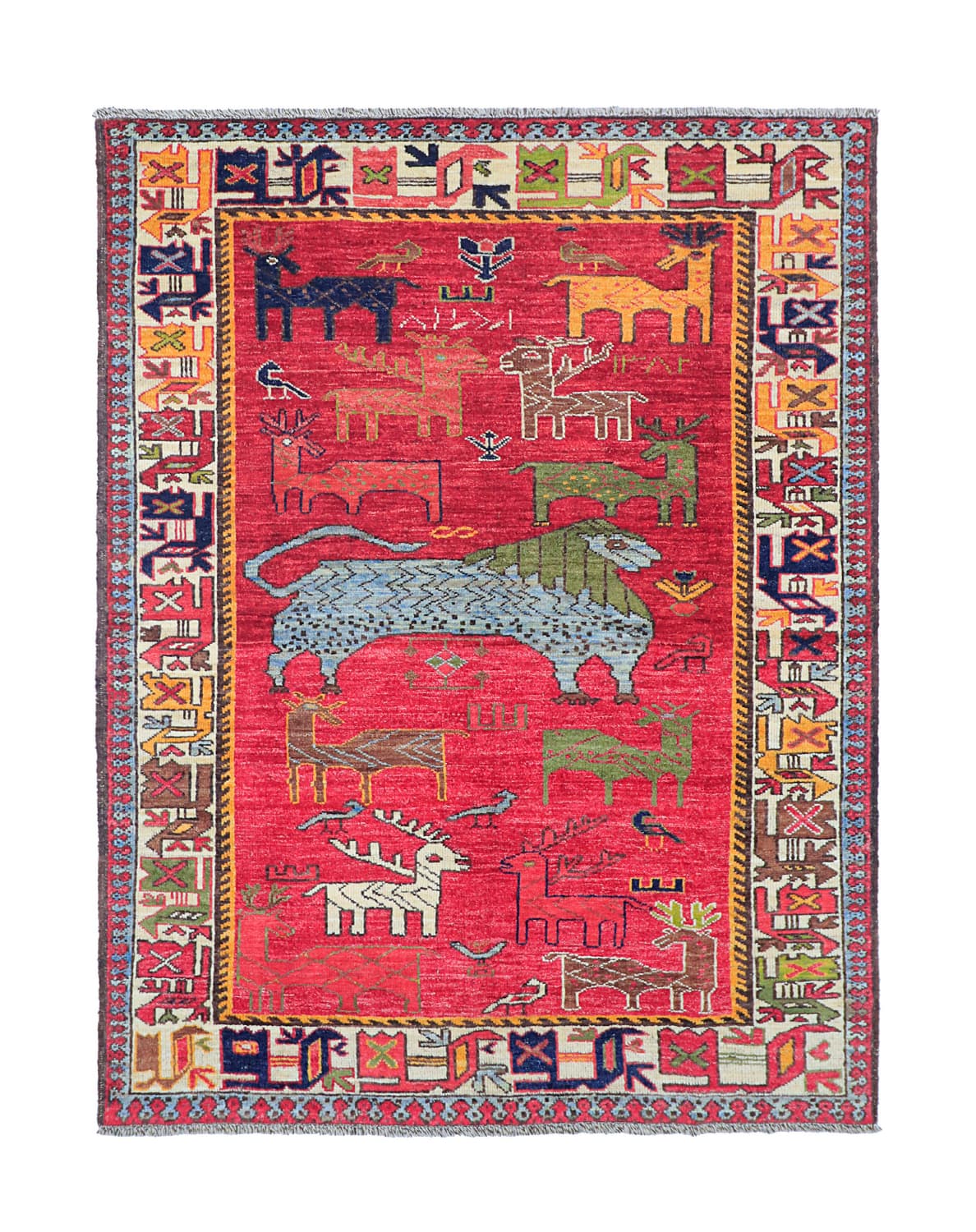 Orientalisk Matta - Tribal Hand Knotted - 148 x 199 cm (Storlek: 148 x 199 cm)