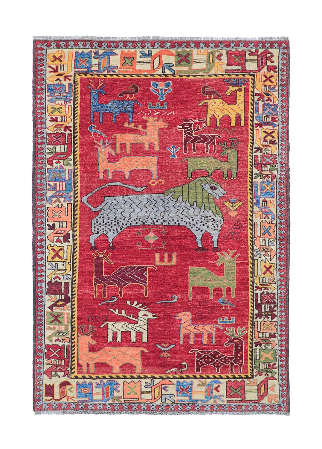 Orientalisk Matta - Tribal Hand Knotted - 153 x 213 cm (Storlek: 153 x 213 cm)