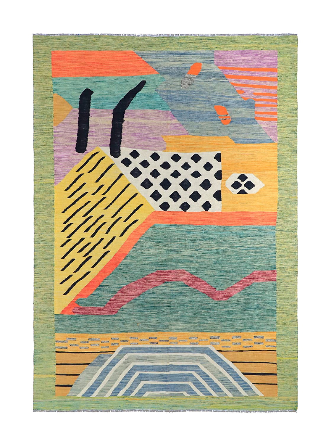 Orientalisk Matta - Kelim Hand Woven - 199 x 302 cm (Storlek: 199 x 302 cm)