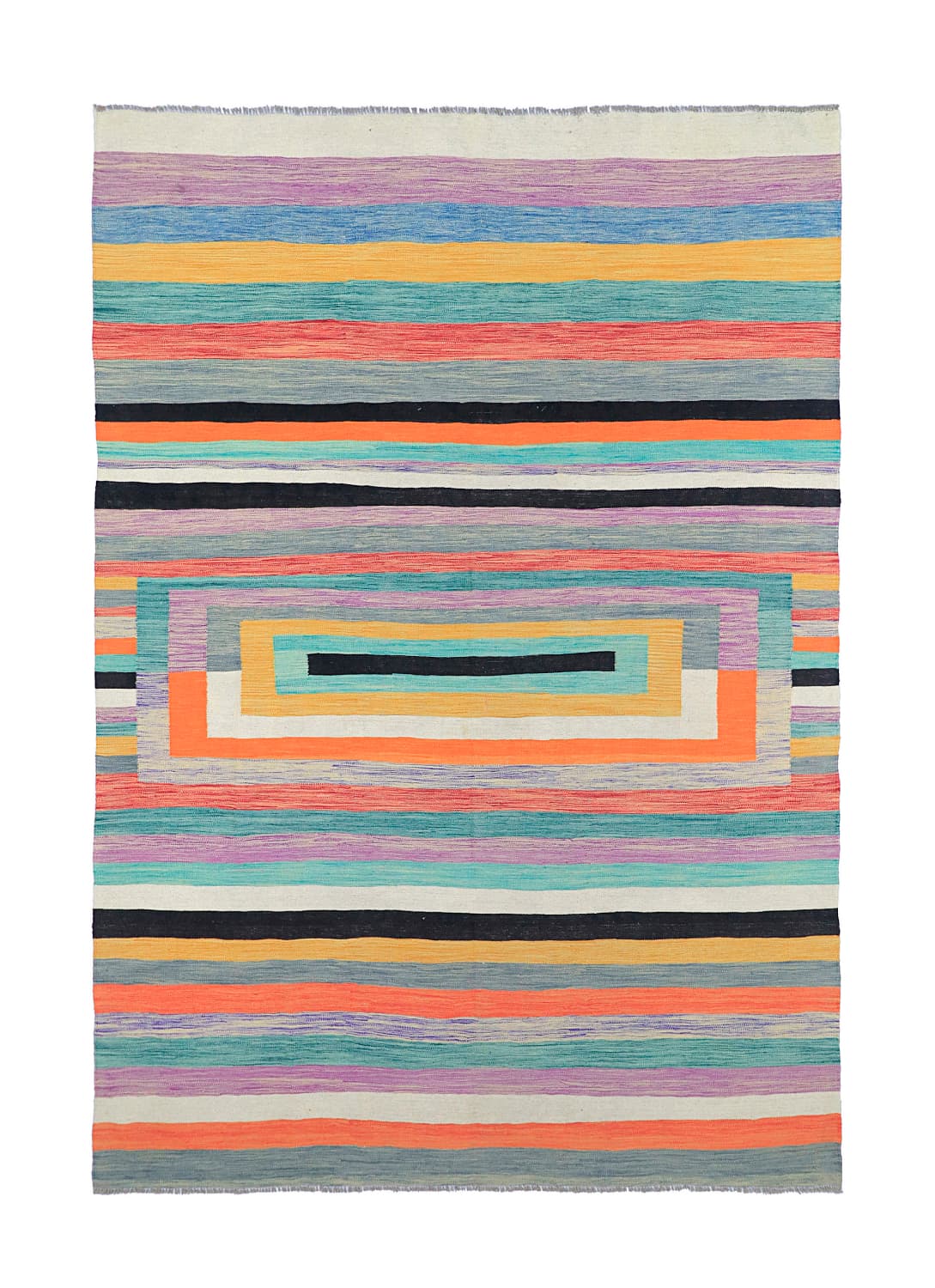 Orientalisk Matta - Kelim Hand Woven - 209 x 298 cm (Storlek: 209 x 298 cm)