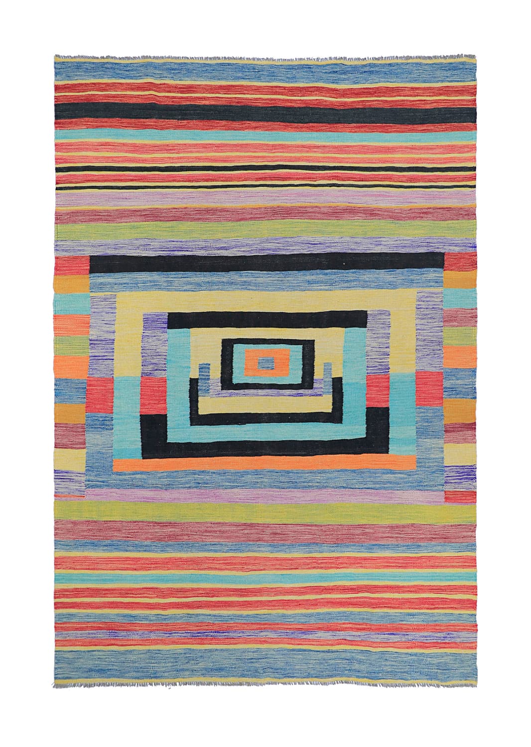 Orientalisk Matta - Kelim Hand Woven - 203 x 299 cm (Storlek: 203 x 299 cm)