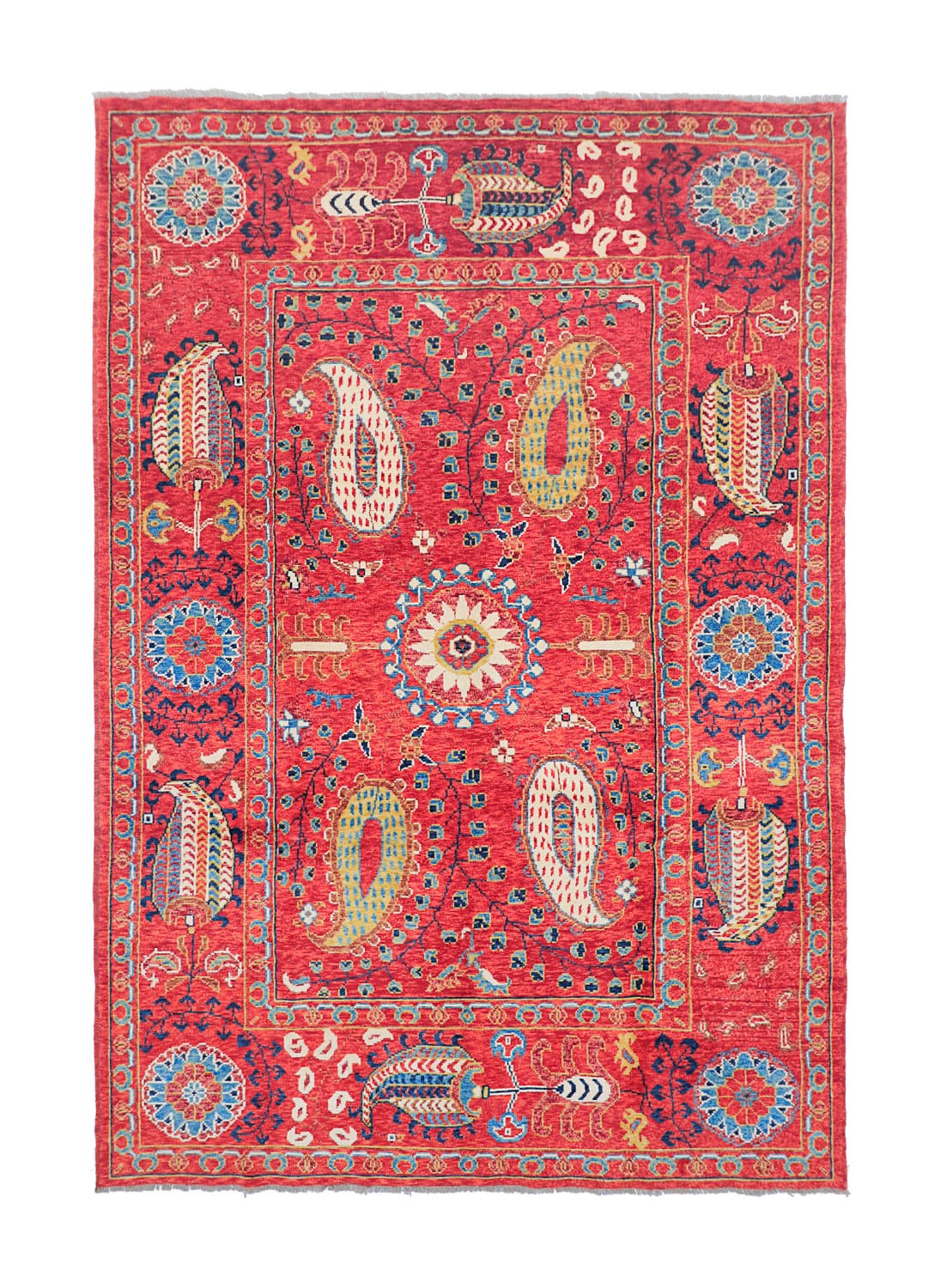 Orientalisk Matta - Suzani Hand Knotted - 200 x 300 cm (Storlek: 200 x 300 cm)