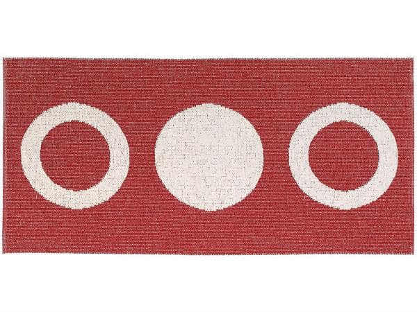Plastmattor - Horredsmattan Circle (röd) (Storlek: 150 x 250 cm)