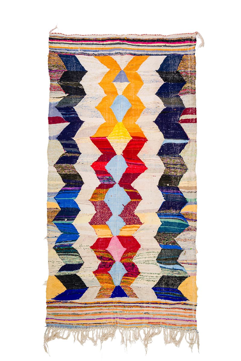 Marockansk Boucherouite-matta 155 x 325 cm (Storlek: 155 x 325 cm)