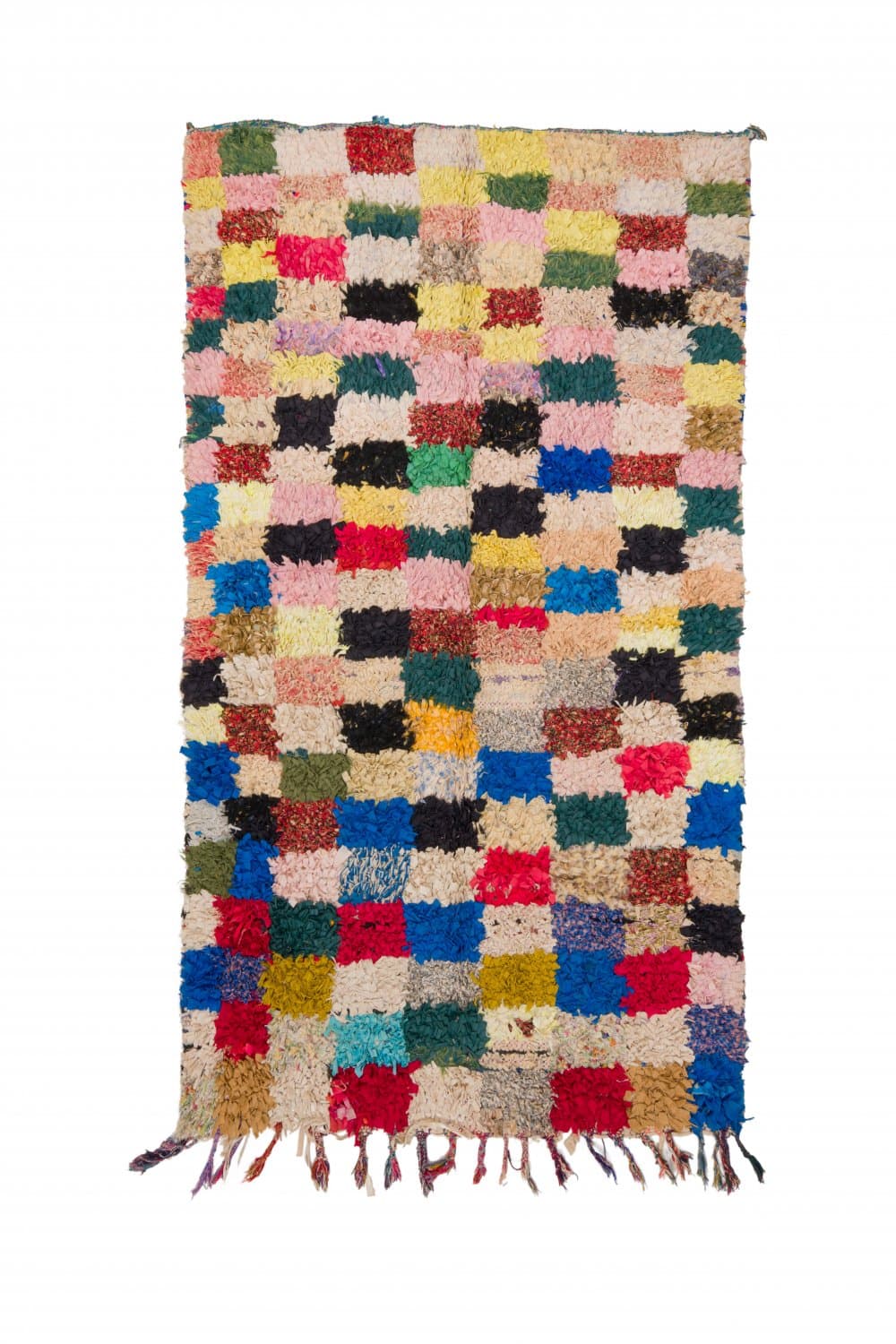 Marockansk Boucherouite-matta 280 x 155 cm (Storlek: 280 x 155 cm)