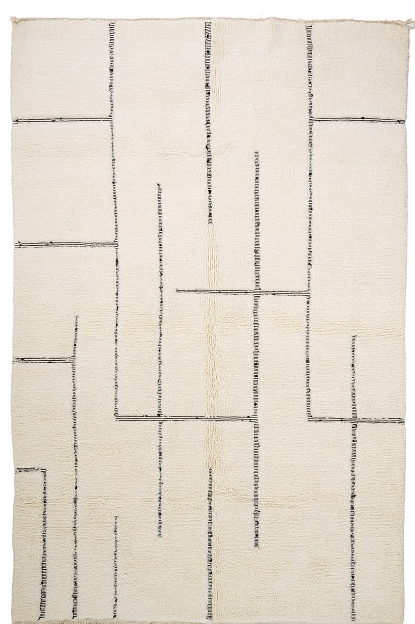 Kelimmatta Marockansk Beni Ourain 200 x 315 cm (Storlek: 200 x 315 cm)
