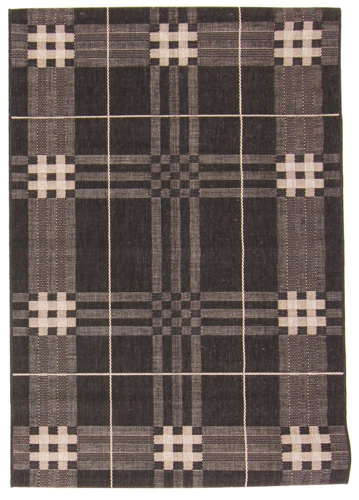 Wiltonmatta - Sacramento (svart/sand) (Storlek: 200 x 290 cm)