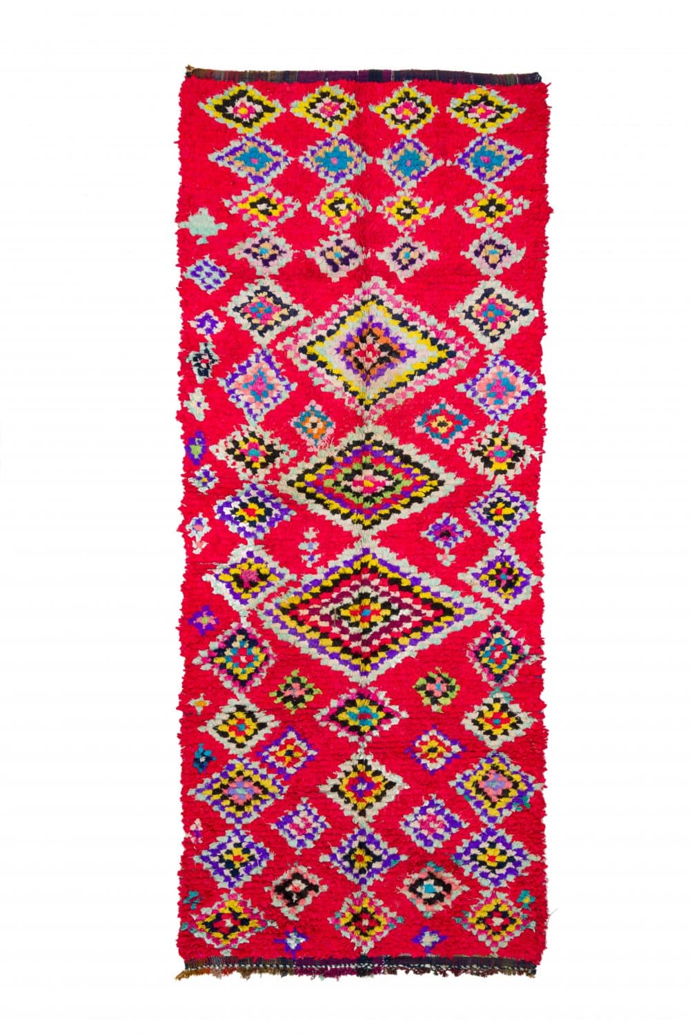 Marockansk Boucherouite-matta 320 x 130 cm (Storlek: 320 x 130 cm)