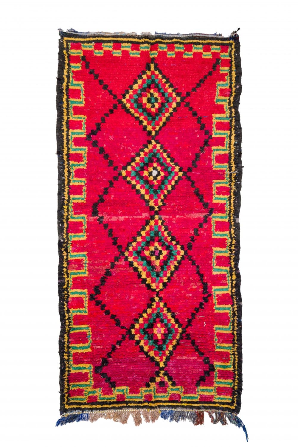 Marockansk Boucherouite-matta 340 x 165 cm (Storlek: 340 x 165 cm)